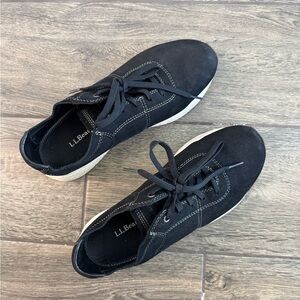 LL Bean Black Walking Sneakers Size 9 Medium Width